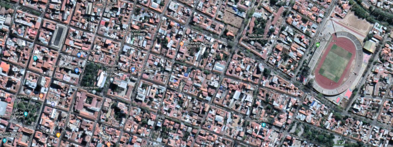 Mapa Centro y Estadio